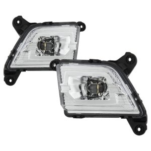 Chevrolet Silverado 1500 Fog Lights - SPYDER - OEM Style Full LED w/Universal Switch - Clear - `19-`20