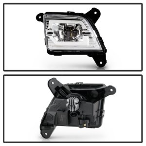 Chevrolet Silverado 1500 Fog Lights - SPYDER - OEM Style Full LED w/Universal Switch - Clear - `19-`20