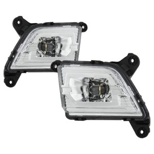 Chevrolet Silverado 1500 Fog Lights - SPYDER - OEM Style Full LED w/Universal Switch - Clear - `19-`20