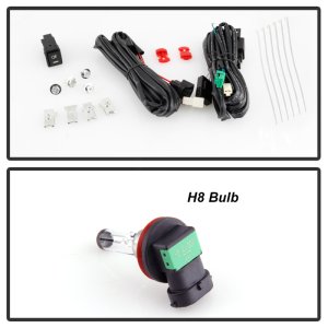 Nissan Kicks Fog Lights - SPYDER - OEM Style, OEM Fit Switch, Bulb-H8 Included - Clear - `18-`20