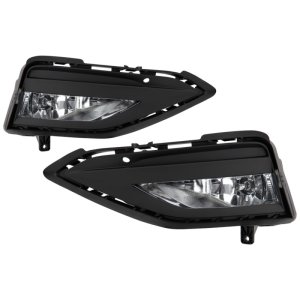 Volkswagen Jetta Fog Lights - SPYDER - OEM Style w/Universal Switch - Clear - `19-`20