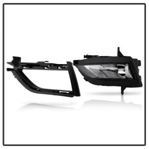 Volkswagen Jetta Fog Lights - SPYDER - OEM Style w/Universal Switch - Clear - `19-`20