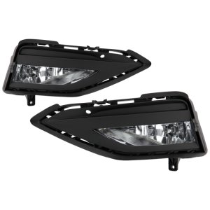 Volkswagen Jetta Fog Lights - SPYDER - OEM Style w/Universal Switch - Clear - `19-`20