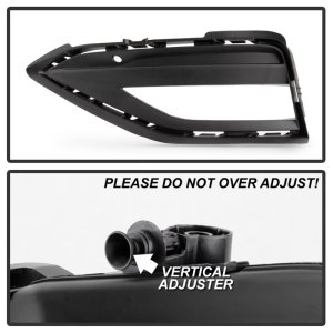 Volkswagen Jetta Fog Lights - SPYDER - OEM Style w/Universal Switch - Clear - `19-`20