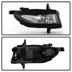 Volkswagen Jetta Fog Lights - SPYDER - OEM Style w/Universal Switch - Clear - `19-`20