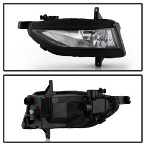 Volkswagen Jetta Fog Lights - SPYDER - OEM Style w/Universal Switch - Clear - `19-`20