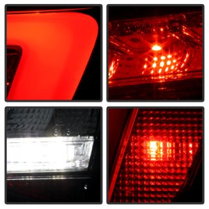 Audi A4 LED Tail Lights - SPYDER - Sequential Turn Signal/Clear - Black - `13-`16