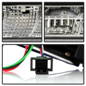 Audi A4 LED Tail Lights - SPYDER - Sequential Turn Signal/Clear - Black - `13-`16