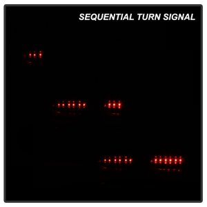 Chevrolet Camaro LED Tail Lights - SPYDER - Halogen LED, Sequential Turn Signal - Black - `16-`18