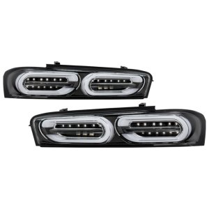 Chevrolet Camaro LED Tail Lights - SPYDER - Halogen LED, Sequential Turn Signal - Black - `16-`18