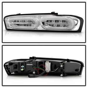 Chevrolet Camaro LED Tail Lights - SPYDER - LED Model Only; w/ Sequential Turn Signal - Chrome - `16-`18