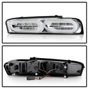 Chevrolet Camaro LED Tail Lights - SPYDER - LED Model Only; w/ Sequential Turn Signal - Chrome - `16-`18