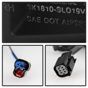 Chevrolet Silverado Tail Lights - SPYDER - LED - Black - `19-`20