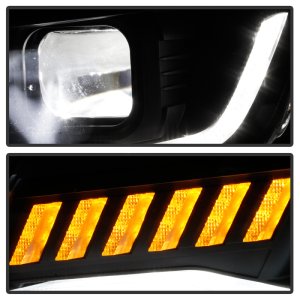 Chevrolet Camaro Headlights - SPYDER - LED, Sequential Turn Signal, HID Model - Black - `16-`18