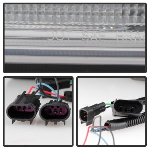 Ford F-350 Headlights - SPYDER - LED, Sequential Turn Signal - Black - `17-`18