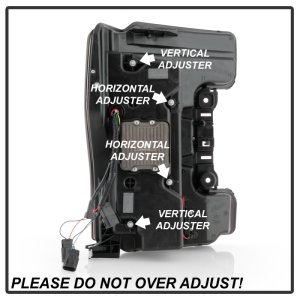 Ford F-450 Headlights - SPYDER - LED, Sequential Turn Signal - Black - `17-`18