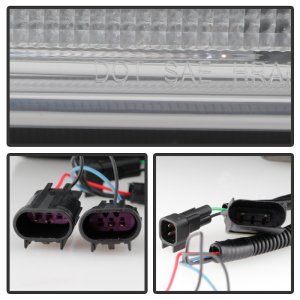 Ford F-450 Headlights - SPYDER - LED, Sequential Turn Signal - Black - `17-`18