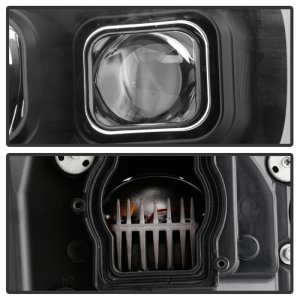 Chevrolet Suburban 1500 Headlights - SPYDER - Projector; LED Low Beam; Halogen High Beam; Sequential Turn Signal - Black - `07-`14 Chevrolet Suburban 1500 Headlights - SPYDER - Projector; LED Low Beam; Halogen High Beam; Sequential Turn Signal - Black - `07-`14