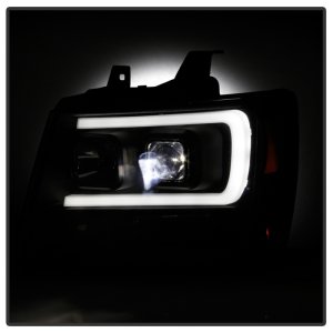 Chevrolet Suburban 1500 Headlights - SPYDER - Projector; LED Low Beam; Halogen High Beam; Sequential Turn Signal - Black - `07-`14 Chevrolet Suburban 1500 Headlights - SPYDER - Projector; LED Low Beam; Halogen High Beam; Sequential Turn Signal - Black - `07-`14