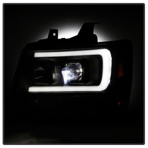 Chevrolet Suburban 2500 Headlights - SPYDER - Projector; LED Low Beam; Halogen High Beam; Sequential Turn Signal - Black - `07-`14 Chevrolet Suburban 2500 Headlights - SPYDER - Projector; LED Low Beam; Halogen High Beam; Sequential Turn Signal - Black - `07-`14