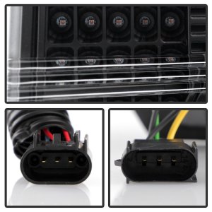 Ford F150 Headlights - SPYDER - LED Light Bar Projector, Sequential Turn Signal - Black - `09-`14