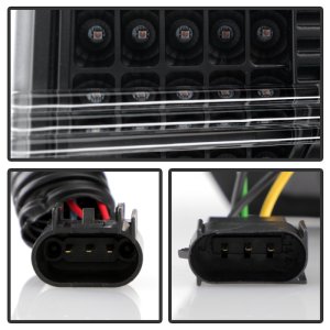 Ford F150 Headlights - SPYDER - LED Light Bar Projector, Sequential Turn Signal - Black - `09-`14