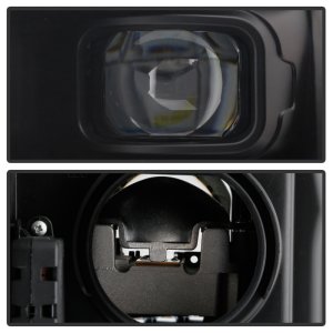 Dodge Ram Headlights - SPYDER - Apex Series, High-power LED Module, Chrome - Black - `19-`20