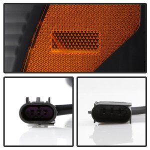 Ford F350 Headlights - SPYDER - Spyder Signature Series with White Light Bar - Black - `17-`18 Ford F350 Headlights - SPYDER - Spyder Signature Series with White Light Bar - Black - `17-`18