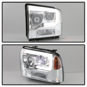 Ford F350 Headlights - SPYDER - Platinum Series LED Module Projector - Chrome - `05-`07 Ford F350 Headlights - SPYDER - Platinum Series LED Module Projector - Chrome - `05-`07