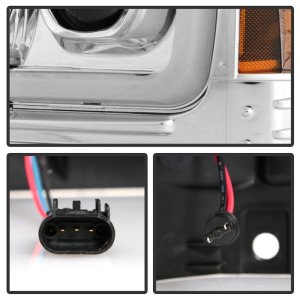 Ford F450 Headlights - SPYDER - Platinum Series LED Module Projector - Chrome - `05-`07 Ford F450 Headlights - SPYDER - Platinum Series LED Module Projector - Chrome - `05-`07