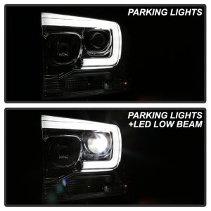 Ford F450 Headlights - SPYDER - Platinum Series LED Module Projector - Chrome - `05-`07 Ford F450 Headlights - SPYDER - Platinum Series LED Module Projector - Chrome - `05-`07