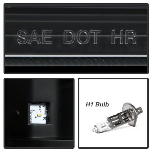 Ford F250 Super Duty Headlights - SPYDER - Projector LED - Black - `05-`07