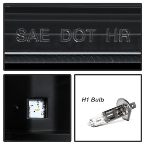 Ford F350 Super Duty Headlights - SPYDER - Projector LED - Black - `05-`07