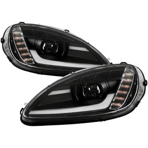 Chevrolet Corvette Headlights - SPYDER - Spyder Signature Series Projector w/Sequential LED Turn Signal - Black - `05-`13 Chevrolet Corvette Headlights - SPYDER - Spyder Signature Series Projector w/Sequential LED Turn Signal - Black - `05-`13