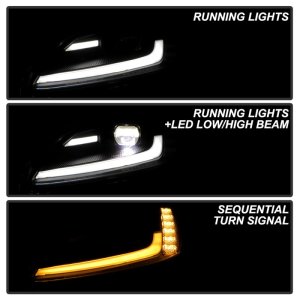 Chevrolet Corvette Headlights - SPYDER - Spyder Signature Series Projector w/Sequential LED Turn Signal - Black - `05-`13 Chevrolet Corvette Headlights - SPYDER - Spyder Signature Series Projector w/Sequential LED Turn Signal - Black - `05-`13