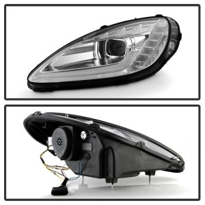 Chevrolet C6 Headlights - SPYDER - APEX Series Projector Headlights, High-Power LED Module - Chrome - `05-`13