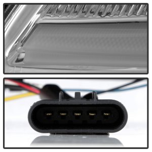 Chevrolet C6 Headlights - SPYDER - APEX Series Projector Headlights, High-Power LED Module - Chrome - `05-`13