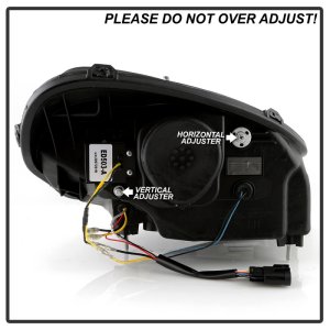 Chevrolet C6 Headlights - SPYDER - APEX Series Projector Headlights with High-Power LED Module - Black - `05-`13 Chevrolet C6 Headlights - SPYDER - APEX Series Projector Headlights with High-Power LED Module - Black - `05-`13