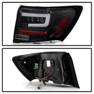 Subaru Impreza Tail Lights - SPYDER - LED - Black - `08-`11
