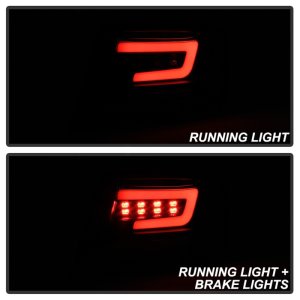 Subaru Impreza Tail Lights - SPYDER - LED - Black - `08-`11