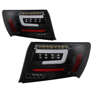 Subaru Impreza Tail Lights - SPYDER - LED - Black - `08-`11