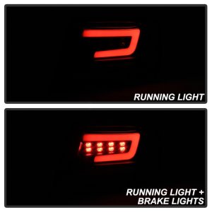 Subaru Impreza Tail Lights - Rear - SPYDER - LED - Black Smoke - `08-`11