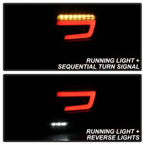 Subaru Impreza Tail Lights - Rear - SPYDER - LED - Black Smoke - `08-`11