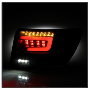 Subaru Impreza Tail Lights - Rear - SPYDER - LED - Black Smoke - `08-`11