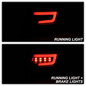Subaru Impreza Tail Lights - Rear - SPYDER - LED - Black Smoke - `08-`11