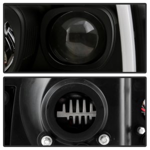 Ford F-250 Headlights - SPYDER - LED + Halogen, Spyder Platinum Series - Black - `99-`04