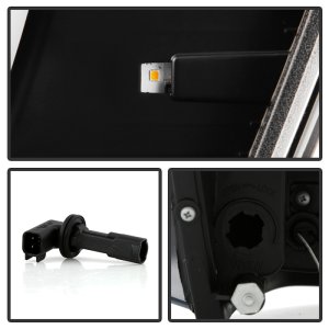 Dodge Ram 1500 Headlights - SPYDER - Platinum Series with High-Power LED Module - Black - `06-`08