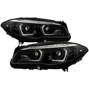 BMW 5 Series Headlights - SPYDER - Spyder Signature Series, AFS Version, Xenon/HID Model Only, Sequential LED Turn Signal - Black - `11-`13 BMW 5 Series Headlights - SPYDER - Spyder Signature Series, AFS Version, Xenon/HID Model Only, Sequential LED Turn Signal - Black - `11-`13