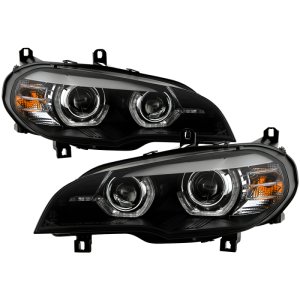 BMW X5 Headlights - SPYDER - Xenon/HID AFS High-Power LED - Black - `07-`10