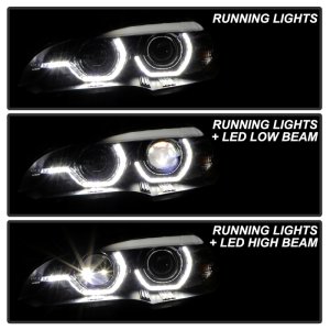 BMW X5 Headlights - SPYDER - Xenon/HID AFS High-Power LED - Black - `07-`10